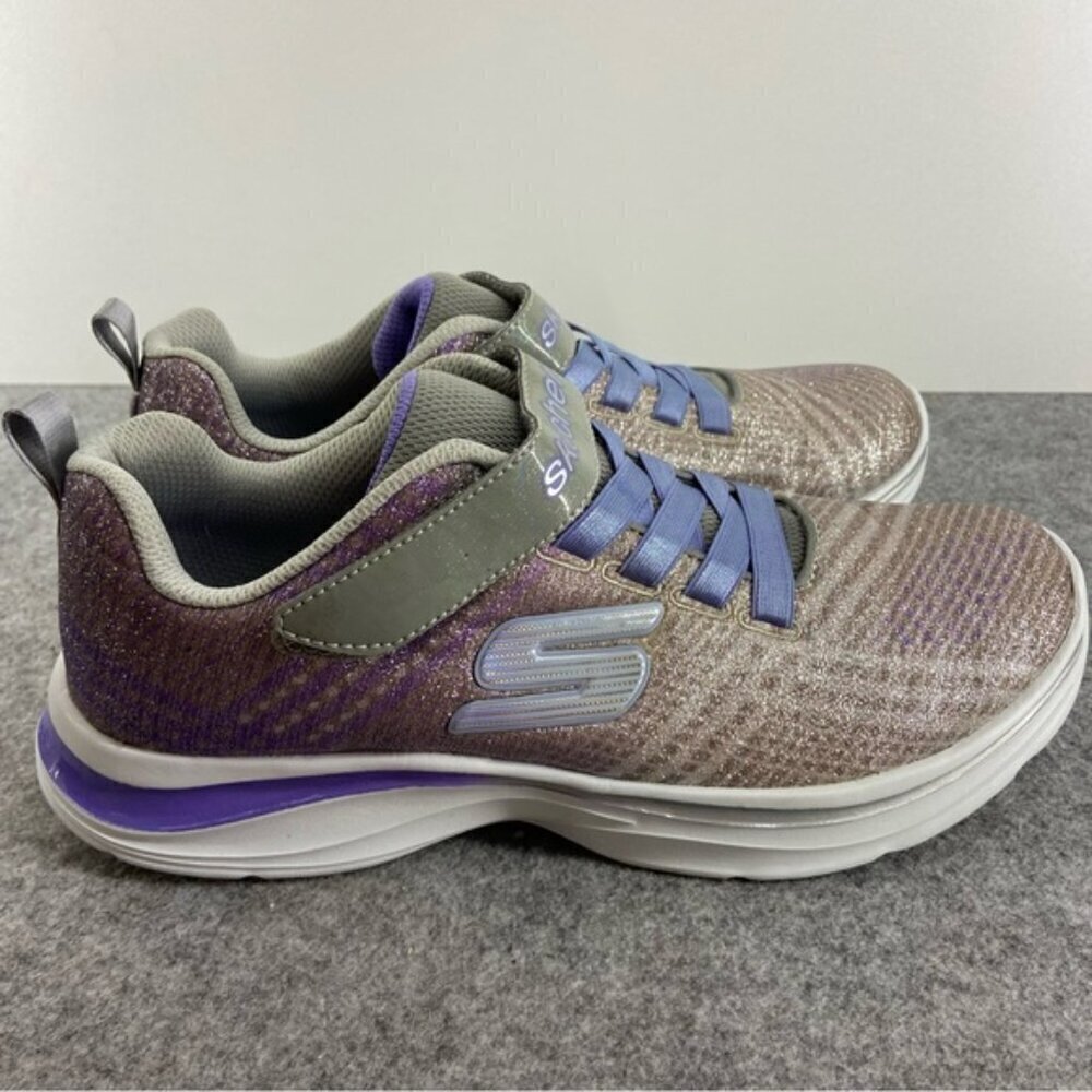 Skechers Kids Girls' Double Dreams Sparkle Active Sneaker Running Shoe Size 5 - Picture 4 of 12